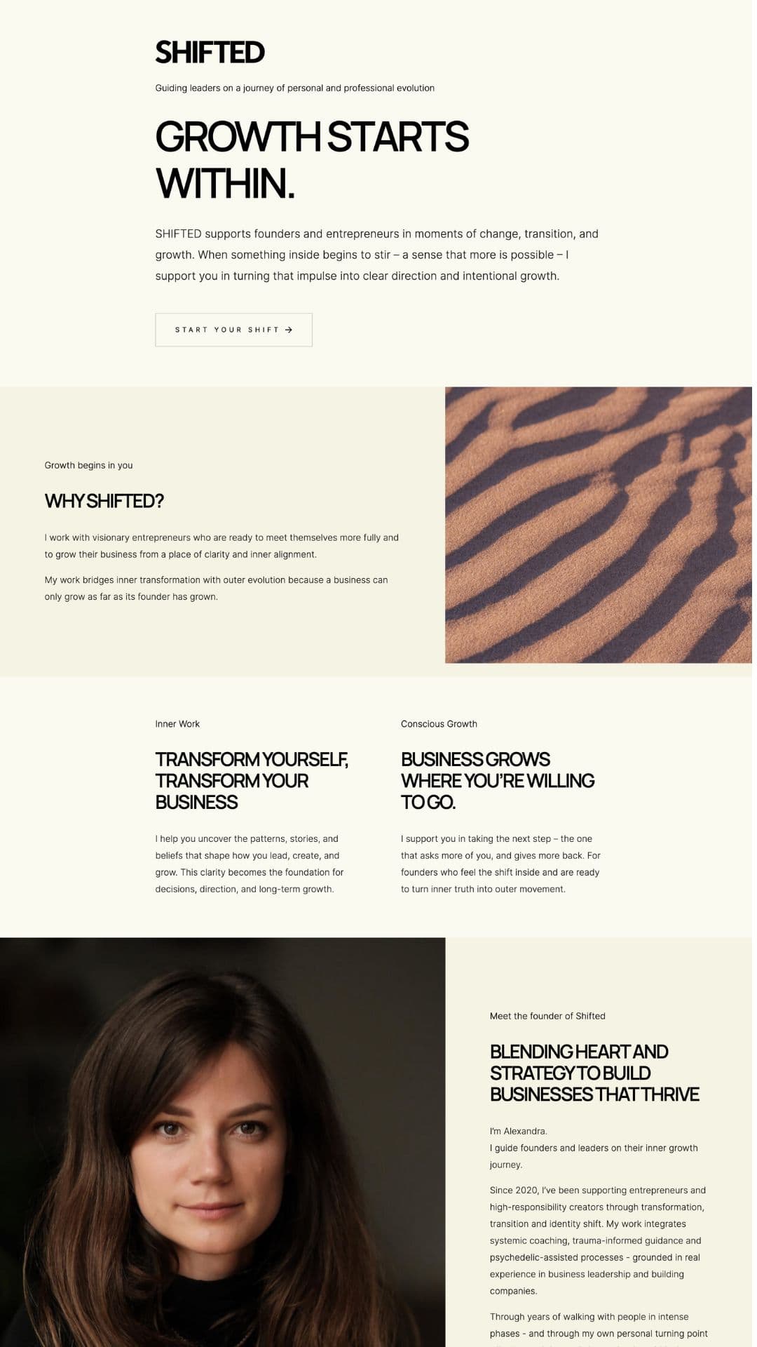 Visitenseite Beispiel 1