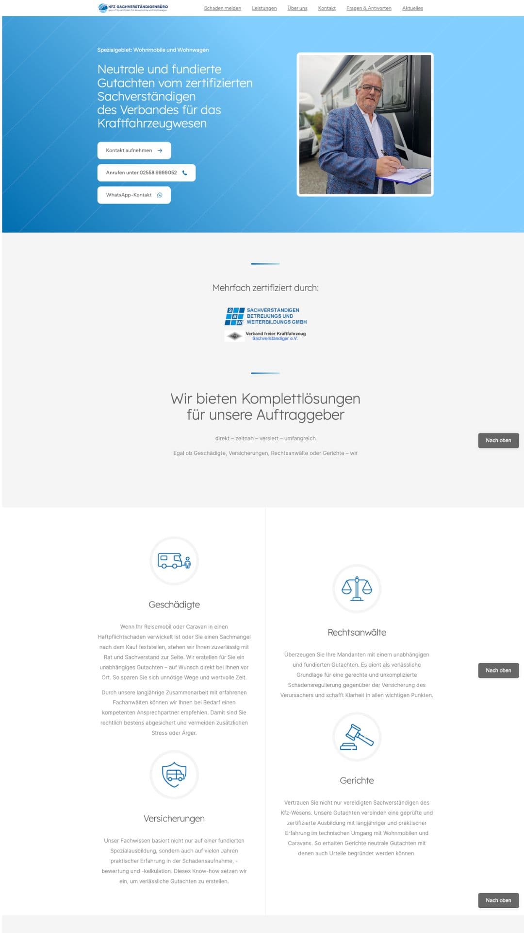 Visitenseite Beispiel 14