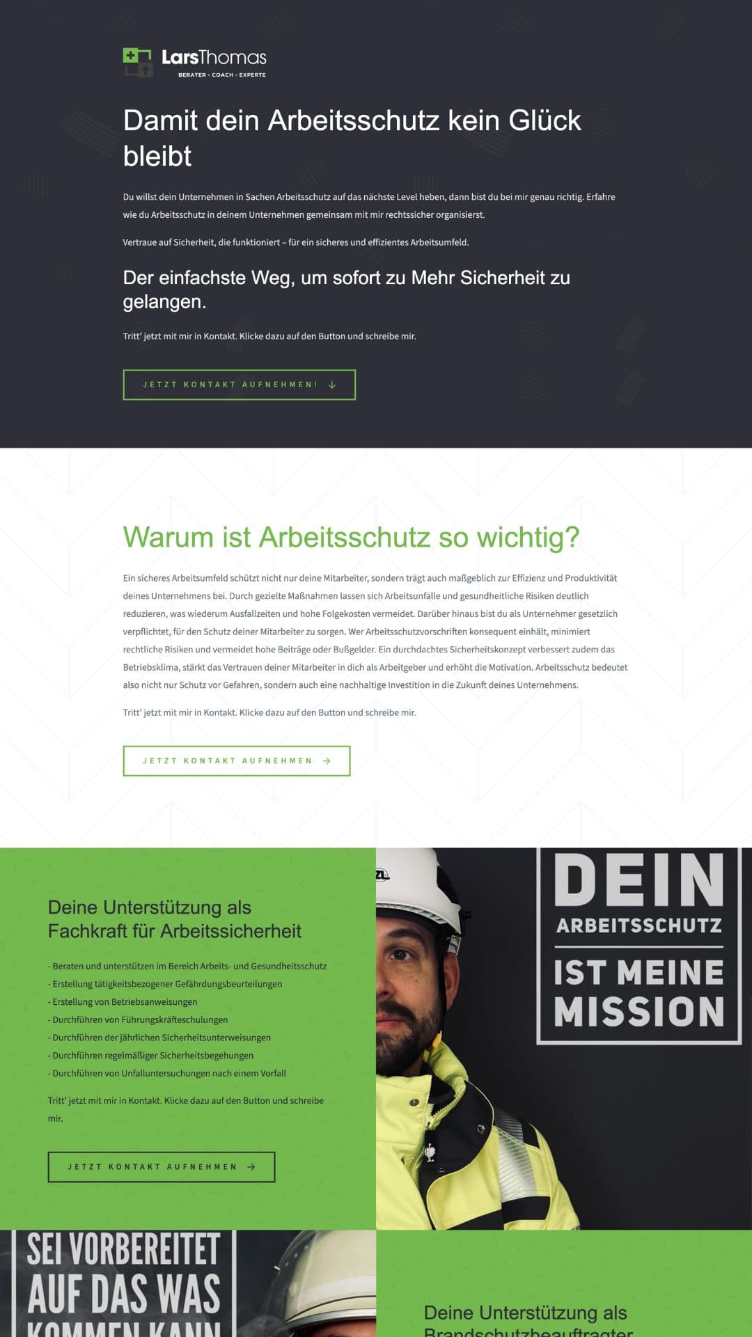 Visitenseite Beispiel 2